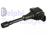 Bobina de inductie GN10241-12B1 DELPHI pentru Nissan 370 Nissan March Nissan Micra Nissan Dualis Nissan Qashqai Nissan Note Nissan X-trail Renault Koleos Nissan Cube Nissan Juke