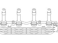 Bobina de inductie OPEL VECTRA B hatchback (38_), OPEL VECTRA B (36_), OPEL VECTRA B combi (31_) - TOPRAN 206 640