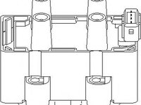 Bobina de inductie RENAULT CLIO (B/C57_, 5/357_), RENAULT TWINGO I (C06_), RENAULT MEGANE I Coup (DA0/1_) - TOPRAN 700 221