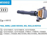 Bobina inductie JM5002 JANMOR pentru Bmw Seria 3 Bmw Seria 7 Bmw Seria 8 Bmw Seria 5 Bmw Z3 Rover 75 Bmw Z8 Bmw X5 Land rover Range rover