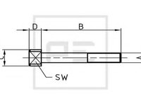 Bolt central MERCEDES-BENZ SK, MERCEDES-BENZ T2/L, MERCEDES-BENZ NG - PE Automotive 015.525-00A