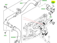 Bolt / surub termostat motor 2.0 Ingenium AJ 200 M8 X 30MM Discovery Sport / RR Evoque / Velar Original