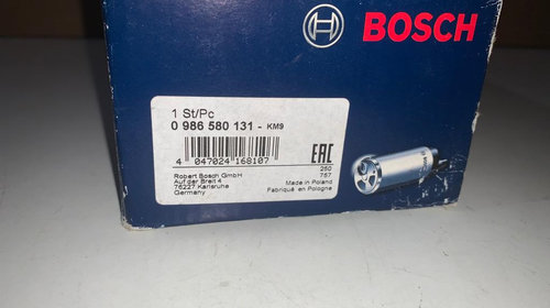 BOSCH 0 986 580 131 Pompa combustibil electric /BMW /LAND-ROVER /OPEL