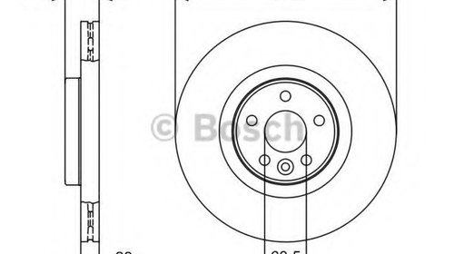 Bosch disc frana spate volvo s80, v70, xc70