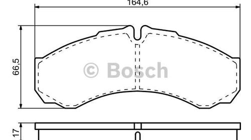 Bosch st 4placute frana pt iveco daily 3