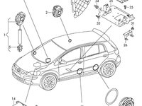 Boxa cu defect la prindere Volkswagen Golf 6 Hatchback OEM 1K8035454