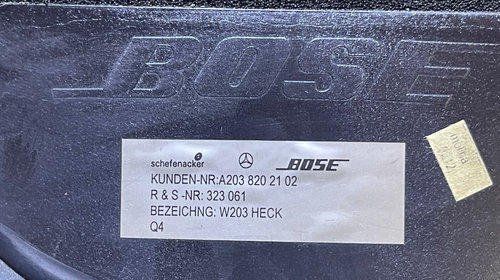 Boxa Difuzor Subwoofer Bose Mercedes W203 Clasa C Class 2001 - 2007 Cod A2038202102