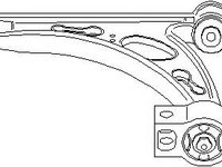 Brat, suspensie roata VW TOURAN (1T1, 1T2), AUDI A3 (8P1), VW RABBIT V (1K1) - TOPRAN 111 669