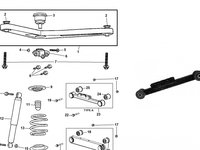 BRAT SUSPENSIE SPATE LONGITUDINAL ST / DR PENTRU JEEP