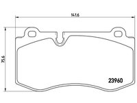 BREMBO set placute frana,frana disc PRIME LINE