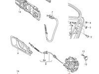 Broasca dreapta spate Volkswagen Passat B6 kombi 2006 OEM 3C4839016A