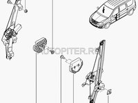 Broasca usa spate stanga+cablu model fara inchidere centralizata DACIA / LADA Largus