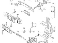 Broasca usa stanga fata Volkswagen Golf 4 (1J) Kombi 2005 1.9 TDI OEM 3B1837015A