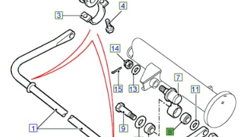 Bucsa bara stabilizatoare fata / spate (de la bieleta antiruliu) 552819 Discovery 1 2.5 diesel 200 TDI