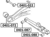 Bucsa brat MITSUBISHI OUTLANDER I (CU_W) MITSUBISHI 4113A062