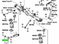 Bucsa brat punte spate 4x4 Toyota RUSH autoturism de teren, inchis (2006-2016)[F700_] 48704-BZ070 ; 48704-B4010 ; 48704-B4010