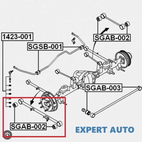 Bucsa brat spate Ssang Yong Rexton (2002