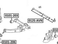 Bucsa brat TOYOTA AVENSIS limuzina (T25) TOYOTA 4872505071