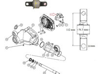 Bucsa diferential fata Jeep Grand Cherokee , Cherokee