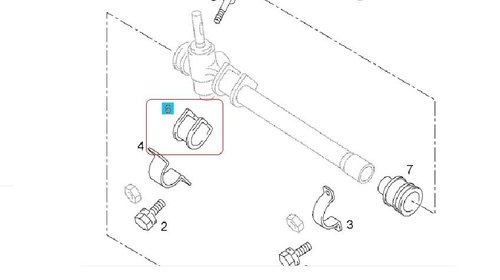 Bucsa fixare caseta directie OPEL Agila