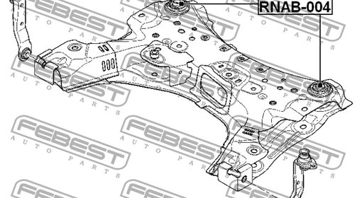 Bucsa NOUA cadru motor fata punte Renault MEGANE III Scenic Fluence