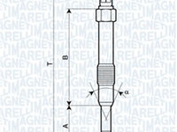 Bujie incandescenta (062900000304 MAGNETI MARELLI) ALFA ROMEO,FIAT,LANCIA