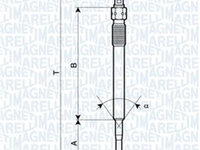 Bujie incandescenta (062900051304 MAGNETI MARELLI) AUDI,CHRYSLER,DODGE,JEEP,MITSUBISHI,SEAT,SKODA,VW