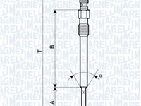 Bujie incandescenta (062900090304 MAGNETI MARELLI) ALFA ROMEO,CHEVROLET,Citroen,FIAT,FORD,LANCIA,OPEL,PEUGEOT,VAUXHALL