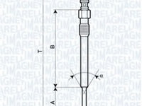 Bujie incandescenta 062900090304 MAGNETI MARELLI pentru Opel Astra Fiat Panda Fiat Fiorino Fiat Qubo CitroEn Nemo Fiat Punto Opel Corsa Alfa romeo Mito Opel Combo Ford Ka Fiat Doblo Fiat 500x Fiat Tipo