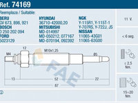 Bujie incandescenta (74169 FAE) HYUNDAI,MITSUBISHI,NISSAN