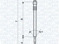 Bujie incandescenta ALFA ROMEO 159 Sportwagon 939 MAGNETI MARELLI 062900070304