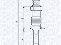 Bujie incandescenta AUDI 90 (8C, B4), VW ILTIS (183), MERCEDES-BENZ COUPE (C123) - MAGNETI MARELLI 062587001304