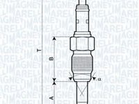 Bujie incandescenta AUDI A3 8L1 MAGNETI MARELLI 062900083304