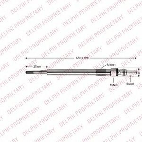 Bujie incandescenta AUDI A5 Cabriolet 8F7 DELPHI HDS432