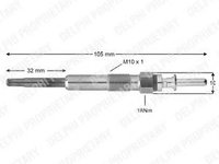 Bujie incandescenta BMW Seria 3 (E46) (1998 - 2005) DELPHI HDS372 piesa NOUA