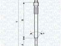 Bujie incandescenta Citroen BERLINGO I caroserie (M_), Citroen BERLINGO (MF), PEUGEOT RANCH caroserie (5) - MAGNETI MARELLI 062900022304