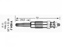 Bujie incandescenta Fiat UNO (146A/E) 1983-2006 #2 0001598101