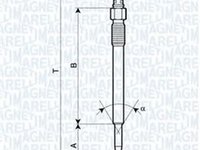 Bujie incandescenta FORD FIESTA V Van MAGNETI MARELLI 062900022304