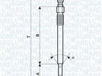 Bujie incandescenta FORD FIESTA VI Van MAGNETI MARELLI 062900048304