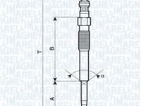 Bujie incandescenta FORD MONDEO IV Turnier (BA7) (2007 - 2016) MAGNETI MARELLI 062900080304