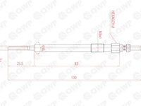 Bujie incandescenta JEEP WRANGLER III (JK) (2007 - 2016) QWP WGP186 piesa NOUA