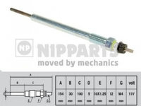 Bujie incandescenta KIA SORENTO I JC NIPPARTS J5710302 PieseDeTop