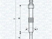 Bujie incandescenta LAND ROVER DEFENDER Cabrio LD MAGNETI MARELLI 062900067304