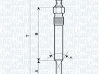 Bujie incandescenta MERCEDES-BENZ C-CLASS W202 MAGNETI MARELLI 062900004304