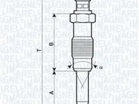 Bujie incandescenta MERCEDES-BENZ COUPE (C123), PEUGEOT J5 bus (280P), MERCEDES-BENZ KOMBI Break (S123) - MAGNETI MARELLI 062900010304