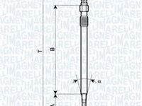 Bujie incandescenta MITSUBISHI COLT VI Z3 A Z2 A MAGNETI MARELLI 062900081304