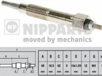 Bujie incandescenta NISSAN SUNNY III Liftback N14 NIPPARTS J5711016 PieseDeTop