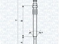 Bujie incandescenta OPEL ASTRA G hatchback F48 F08 MAGNETI MARELLI 062900025304