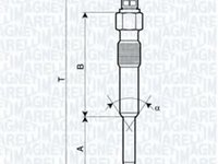 Bujie incandescenta PEUGEOT 106 (1A, 1C), ROVER 100 / METRO (XP), PEUGEOT 306 hatchback (7A, 7C, N3, N5) - MAGNETI MARELLI 062900007304