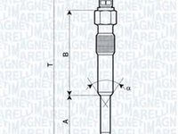 Bujie incandescenta PEUGEOT 206 hatchback 2A C MAGNETI MARELLI 062900007304